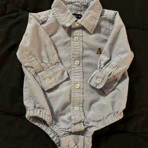 Baby Gap Chambray Button-down Onesie, Sz 3-6 mos